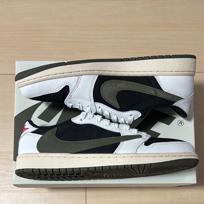 Travis Scott × Nike Women's Air Jordan 1 Low OG "Medium Olive"