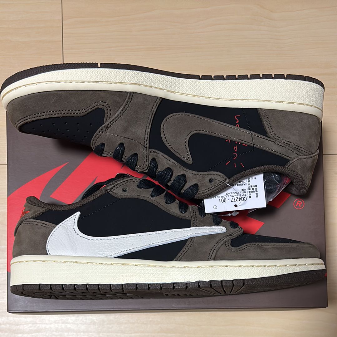 Travis Scott × Nike Air Jordan 1 Low OG SP-T "Black/Dark Mocha"