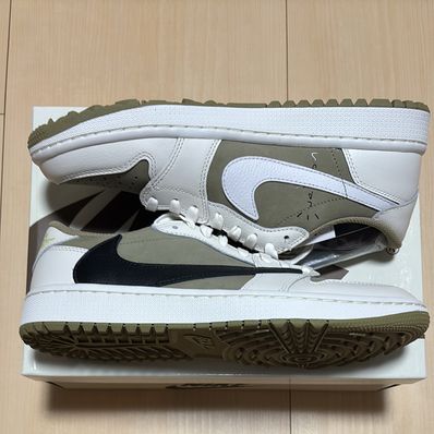 Travis Scott × Nike Air Jordan 1 Low Golf NRG "Neutral Olive"