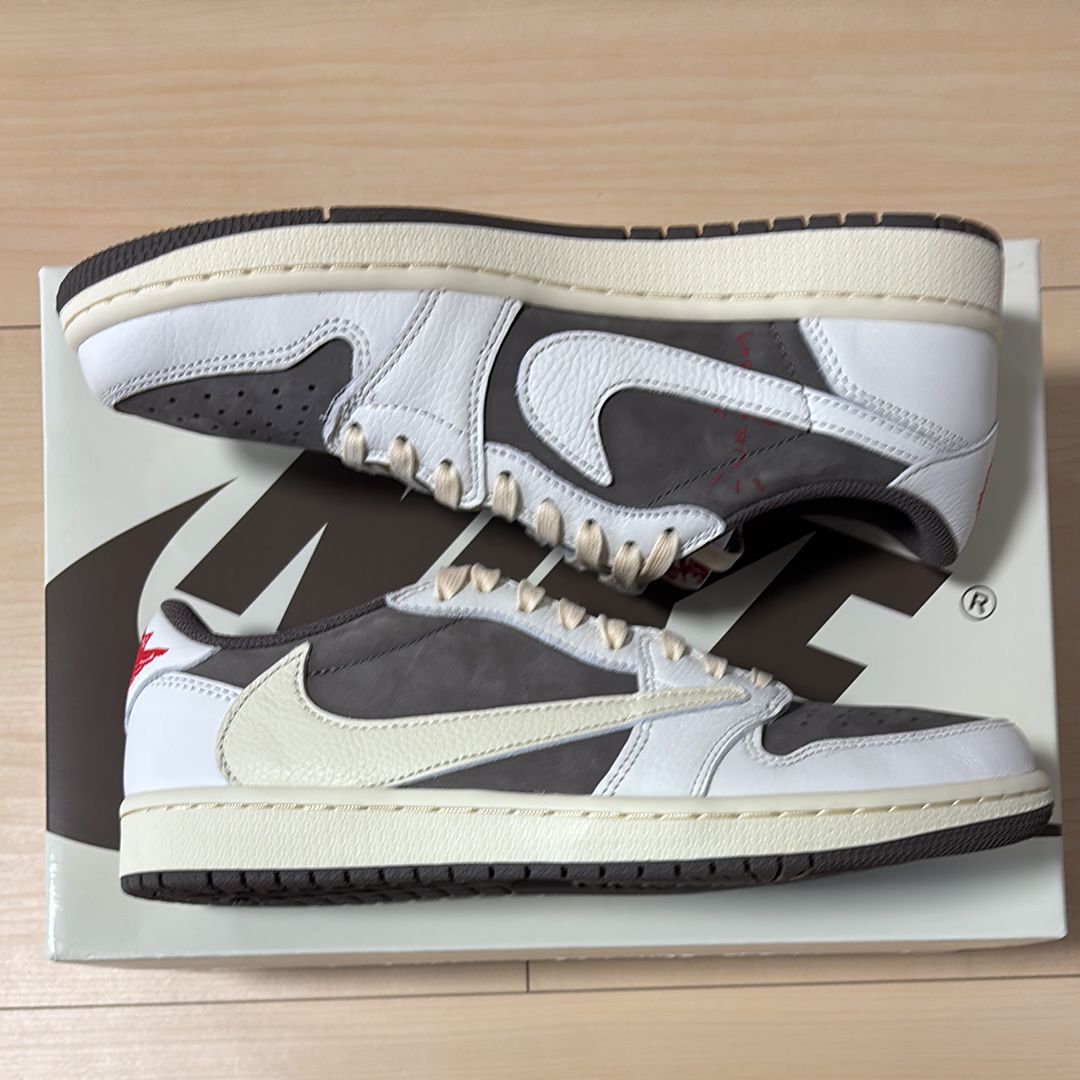 Travis Scott × Nike Air Jordan 1 Low OG SP "Reverse Mocha/Sail and Ridgerock"