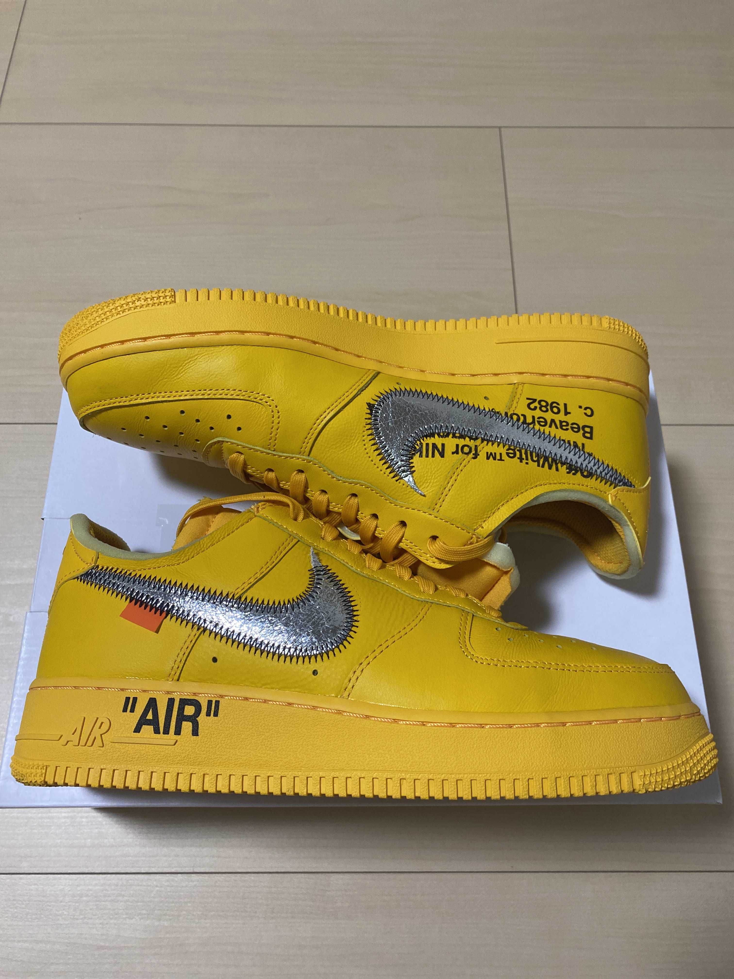 Off-White × Nike Air Force 1 Low "University Gold"