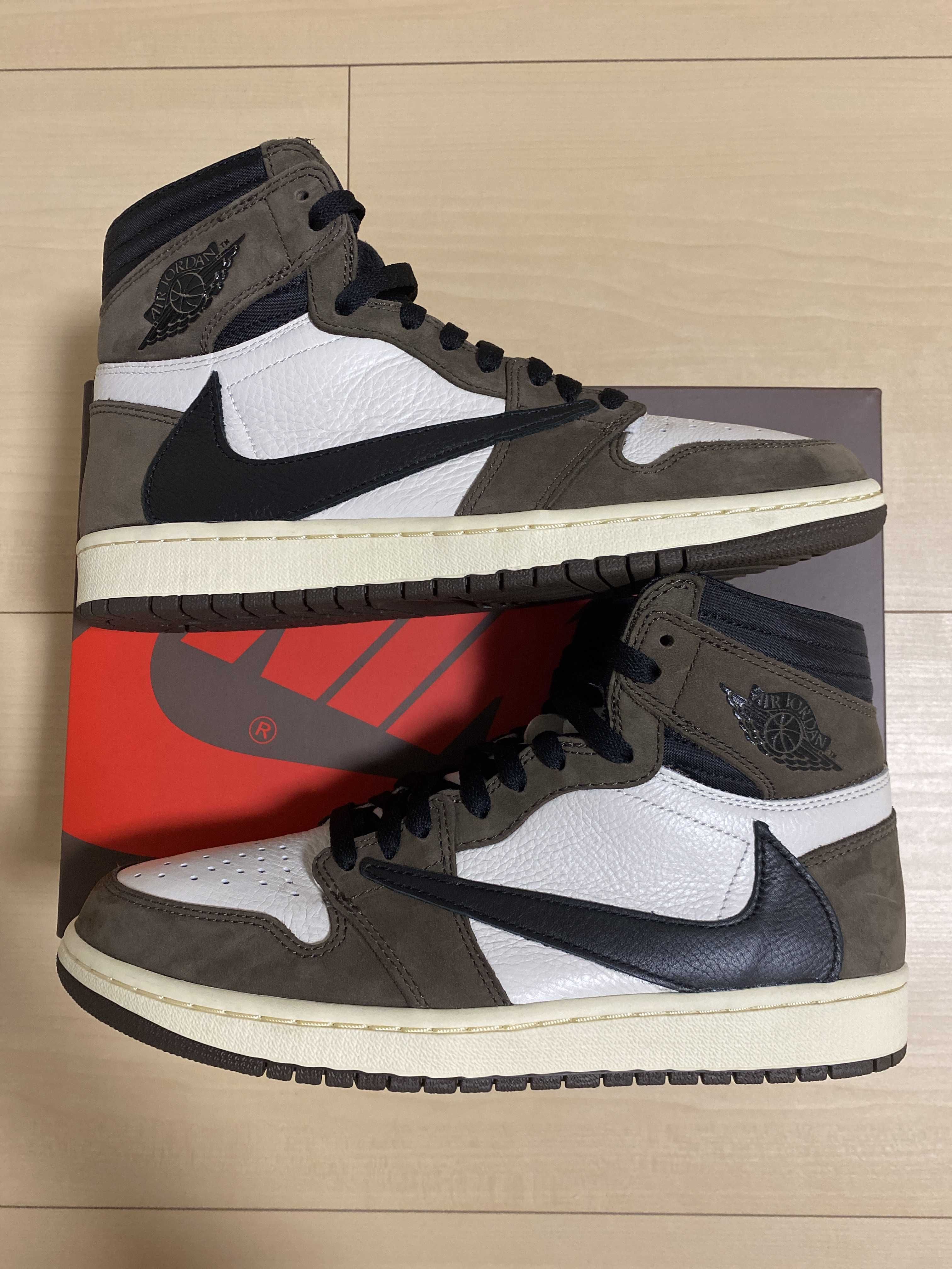 Travis Scott × Nike Air Jordan 1 Retro High OG TS SP "Sail/Dark Mocha"