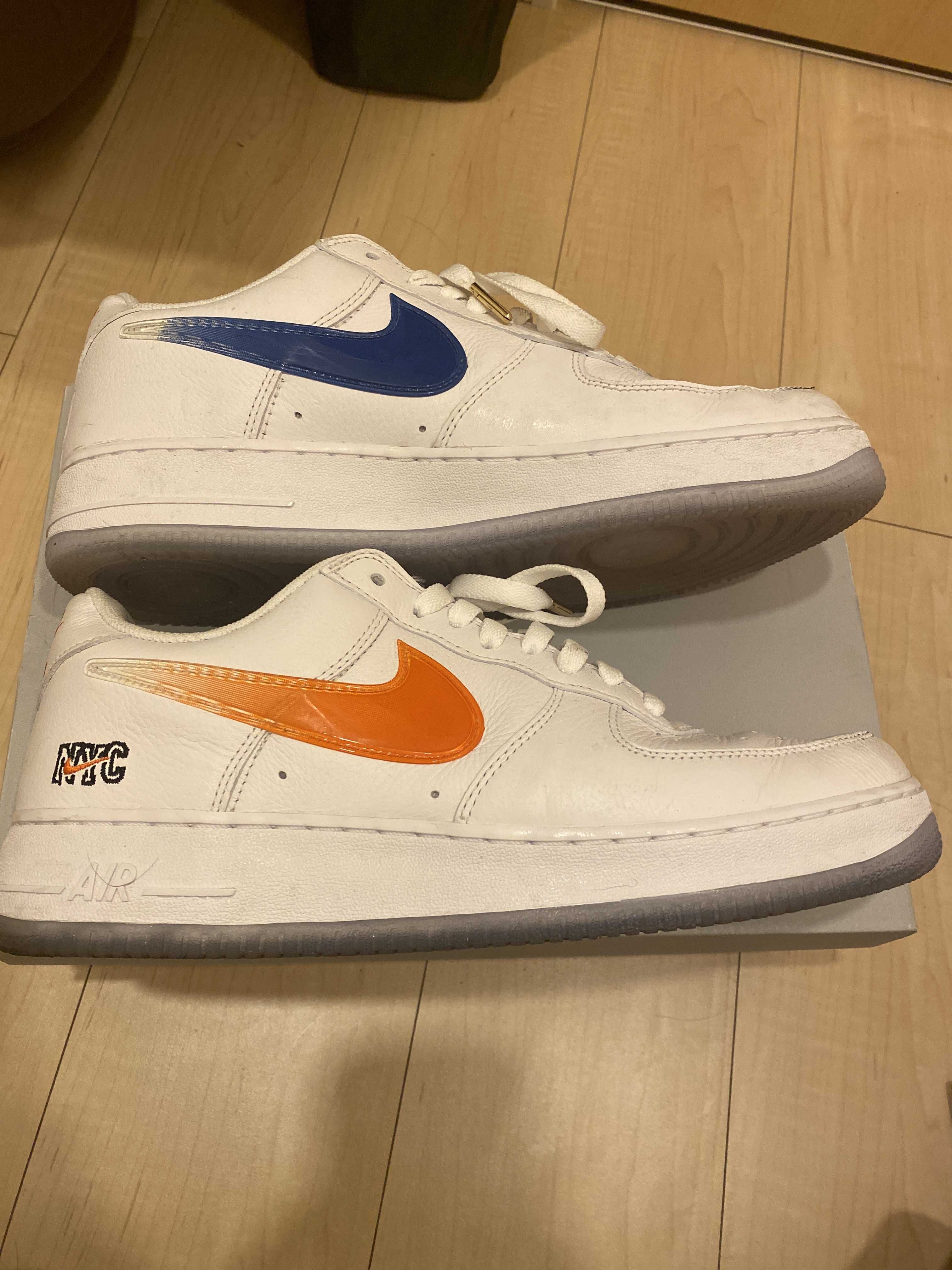 KITH × Nike Air Force 1 Low "White/Rush Blue/White/Brilliant Orange"