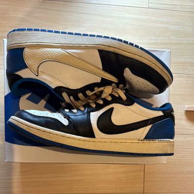 Travis Scott × fragment design × Nike Air Jordan 1 Low OG SP "Military Blue"