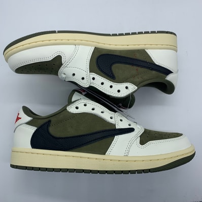 Travis Scott × Nike Air Jordan 1 Low OG SP "Reverse Olive"