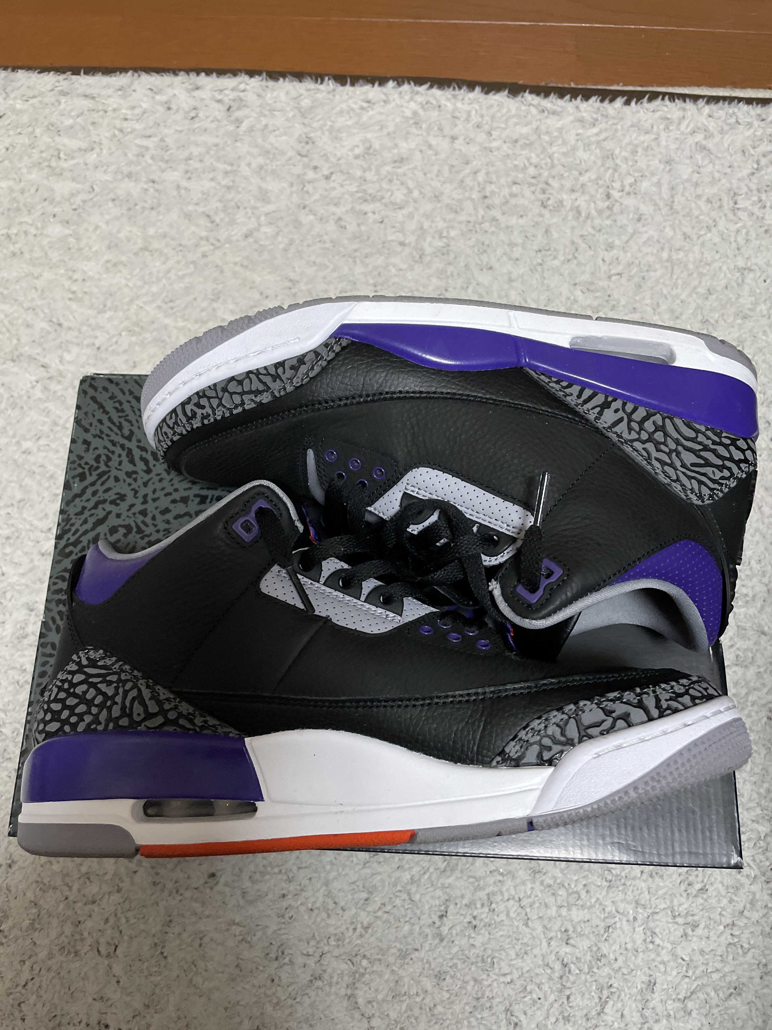 Nike Air Jordan 3 Retro "Black/Court Purple"