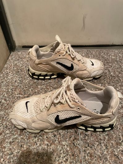 Stussy × Nike Air Zoom Spiridon CG 2 "Fossil/Black"