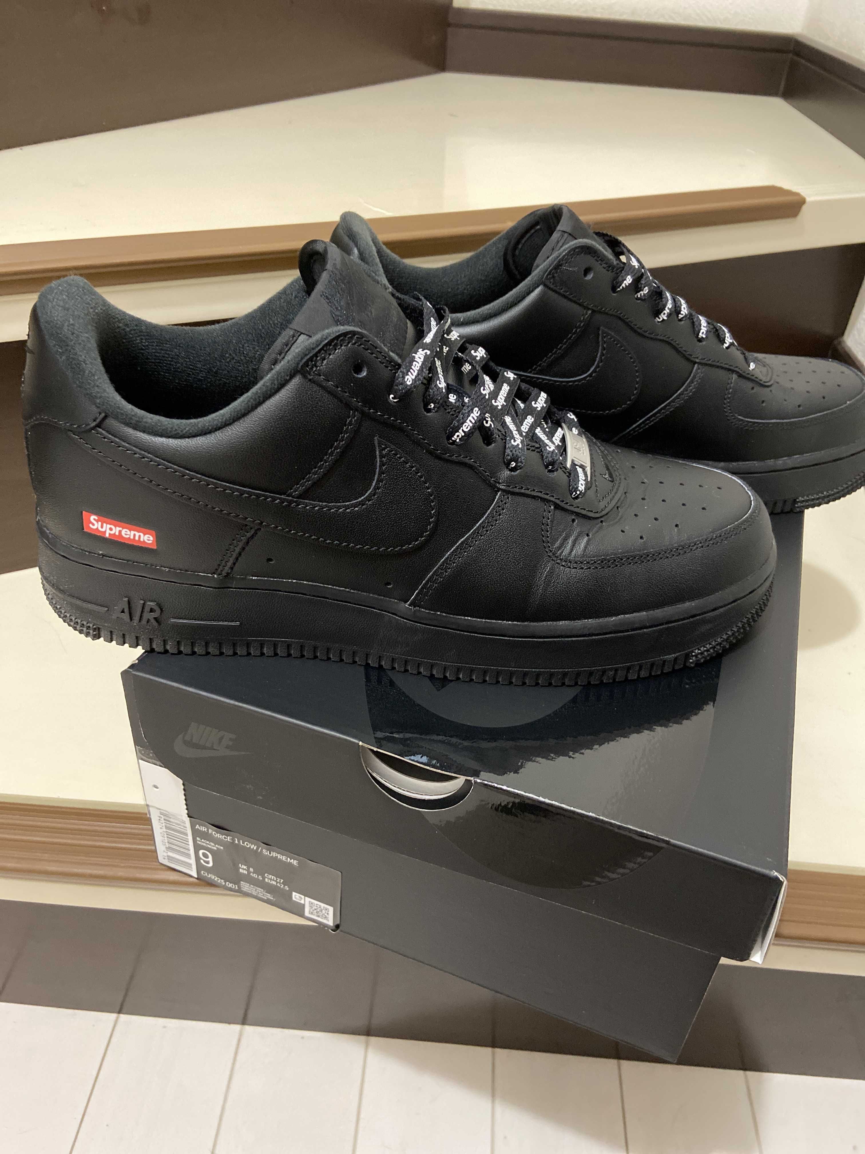 Supreme × Nike Air Force 1 Low "Black"
