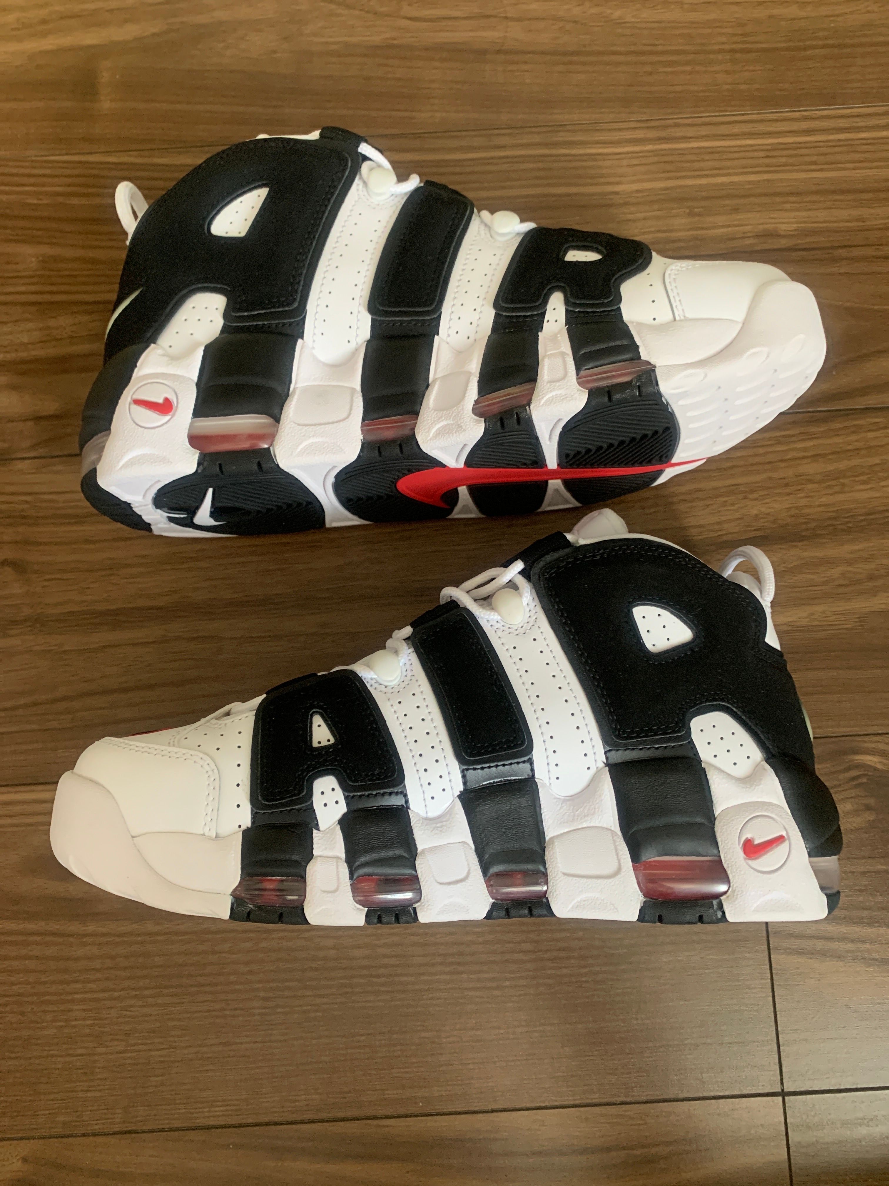 Nike Air More up Tempo "White/Black/University Red"(~2018)