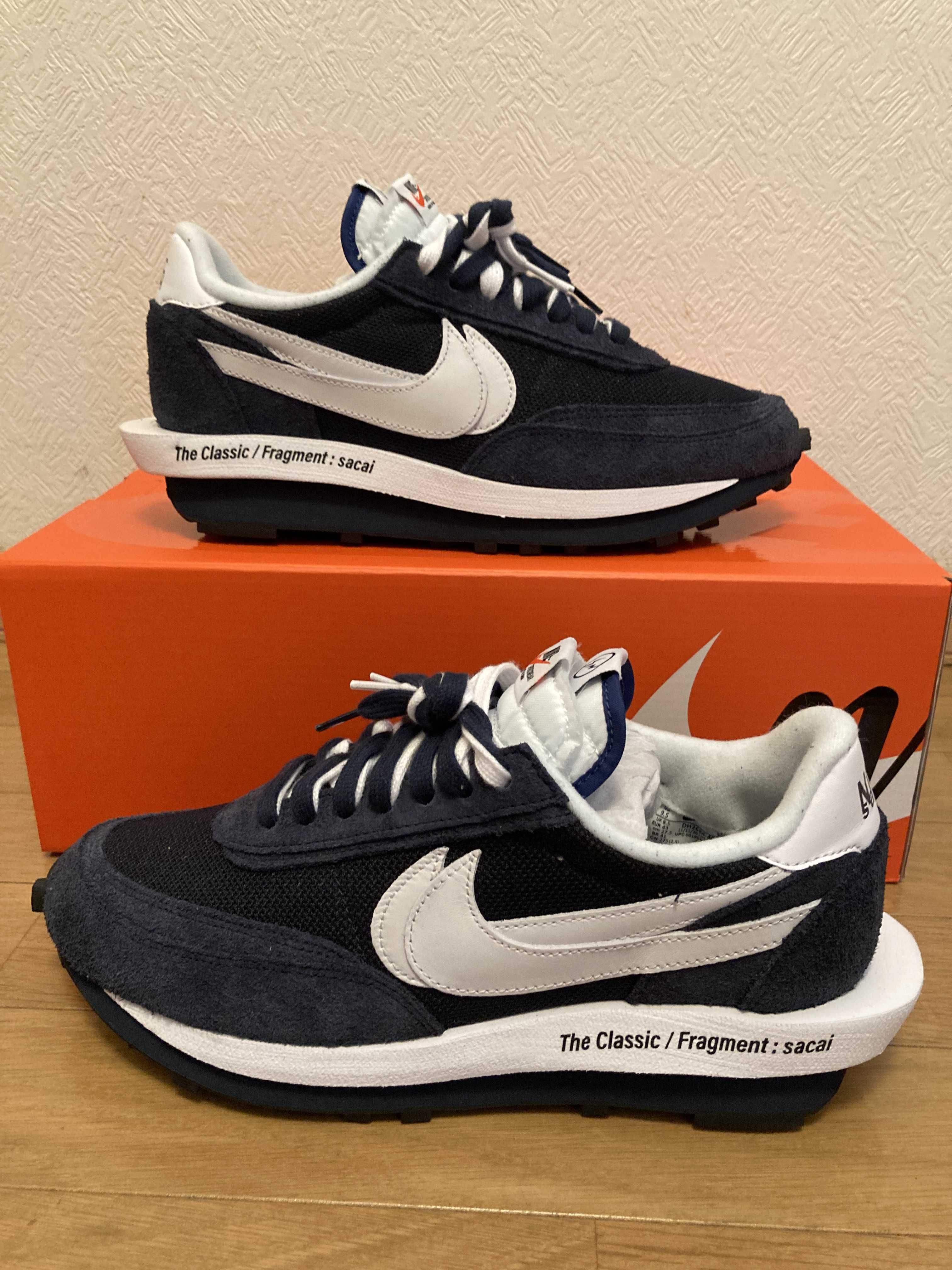 Fragment × sacai × Nike LD Waffle "Blackended Blue"