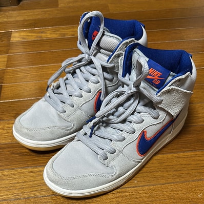 Nike SB Dunk High "Rush Blue and Team Orange/New York Mets"
