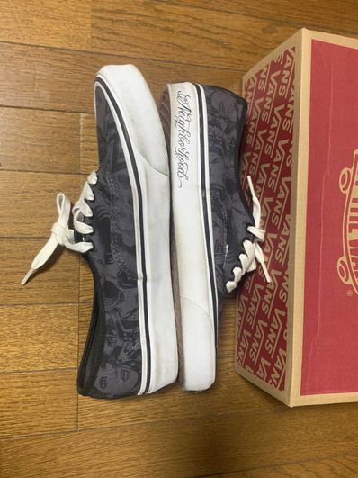 NEIGHBORHOOD × Mr.Cartoon × Vans Authentic 44 DC "Black/Grey"