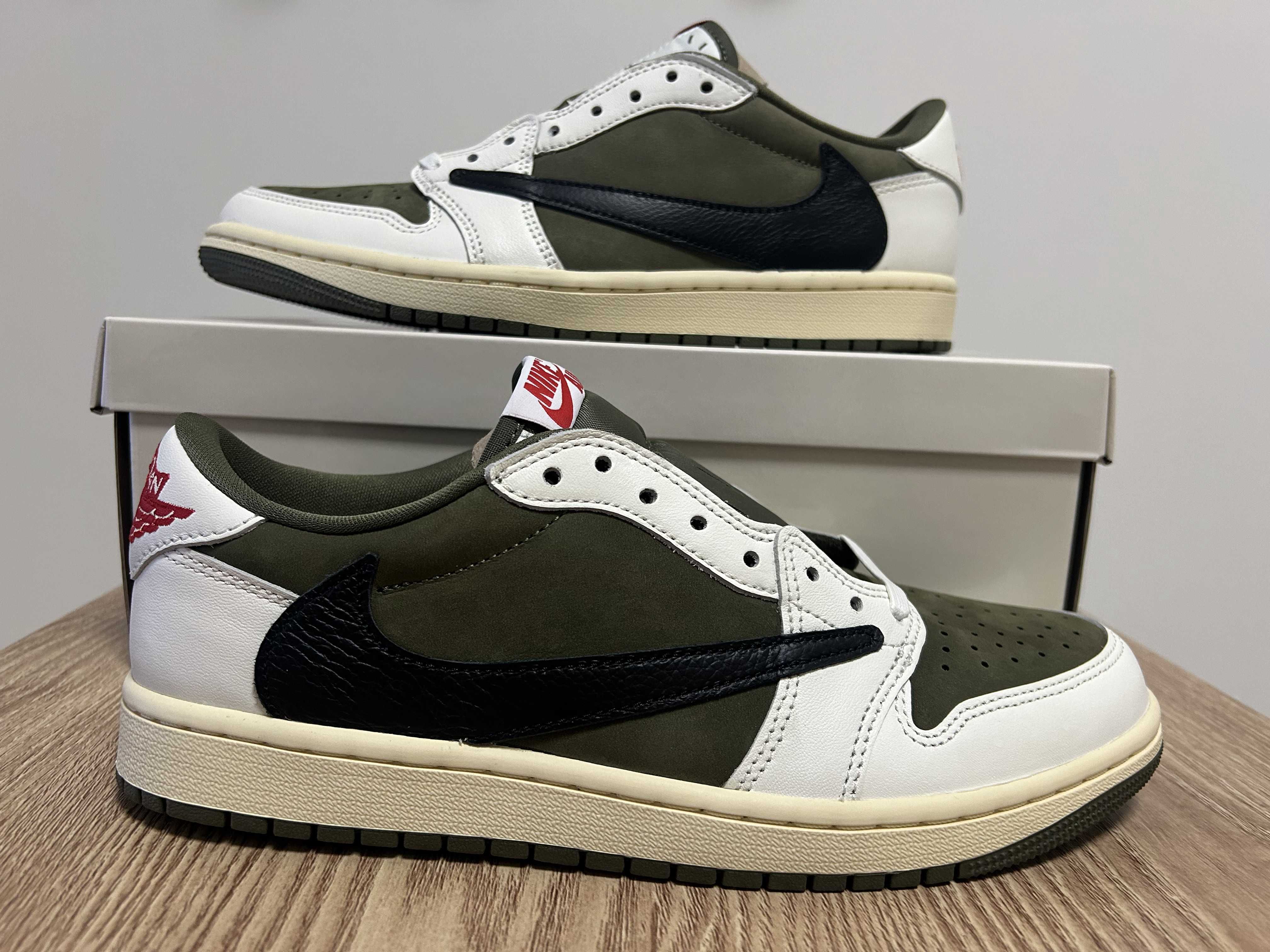Travis Scott × Nike Air Jordan 1 Low OG SP "Reverse Olive"