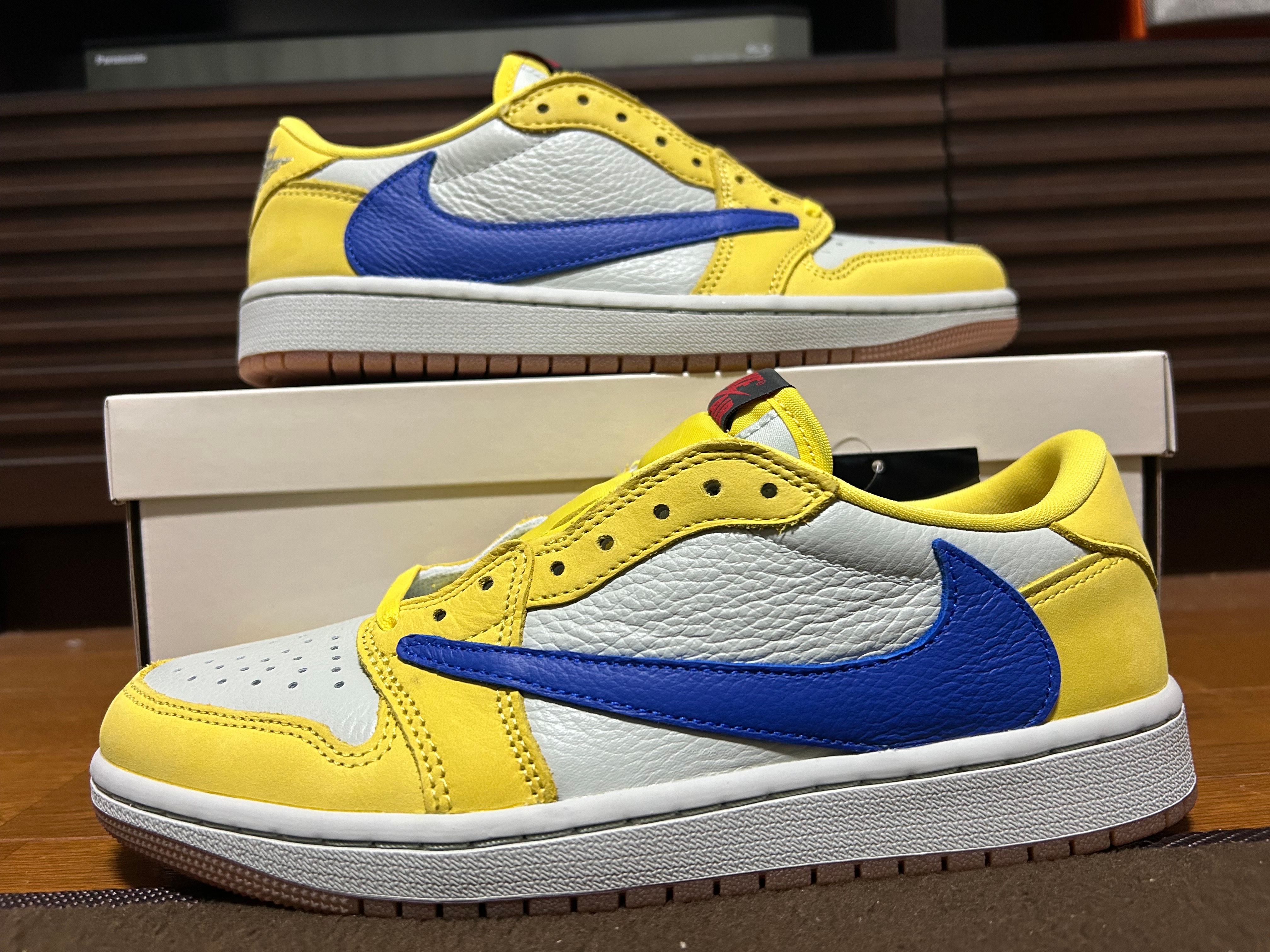 Travis Scott × Nike Women's Air Jordan 1 Retro Low OG "Canary"