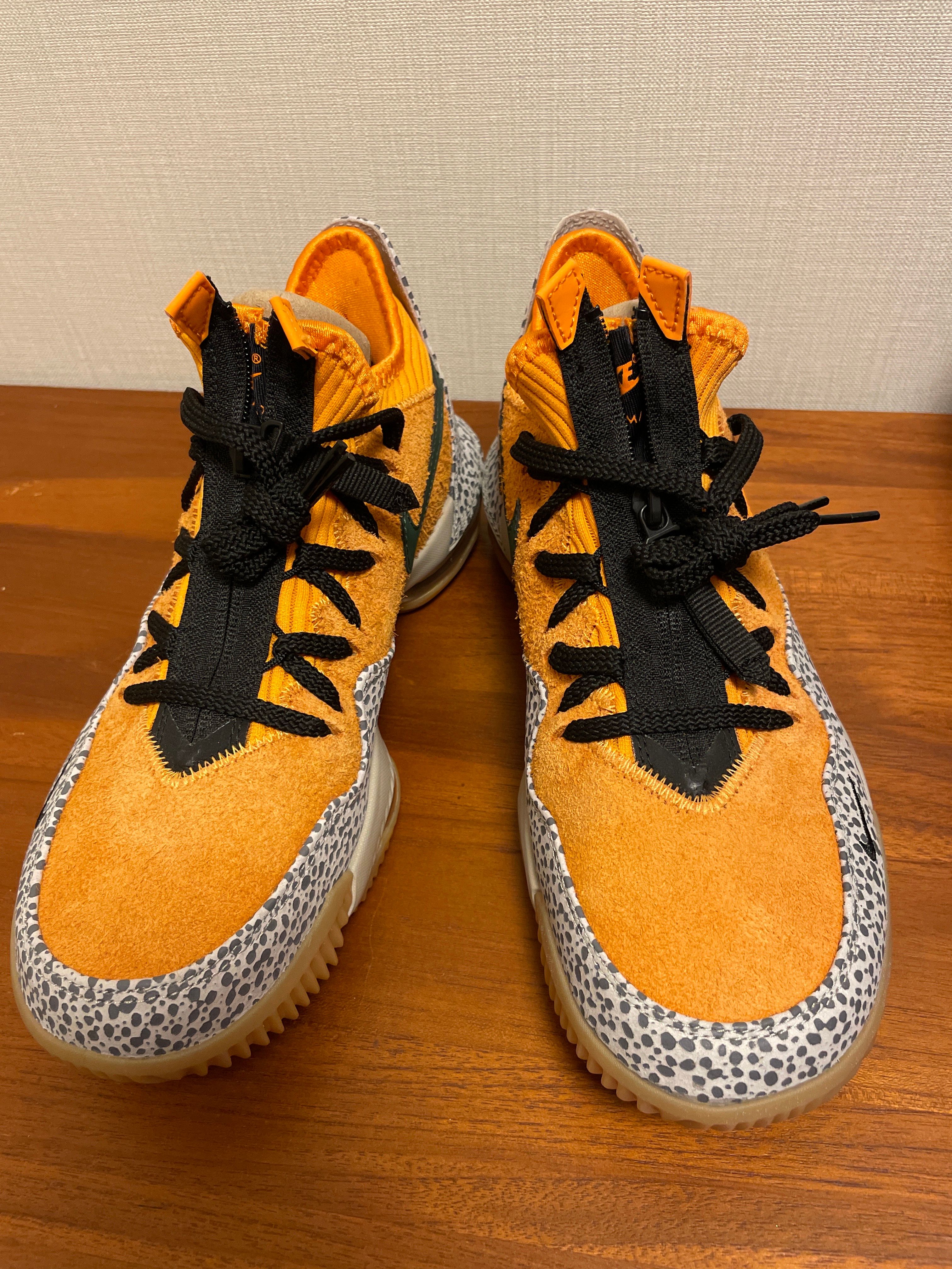 atmos × Nike LeBron 16 Low "Safari" (CD9471-800/CI3358-800)