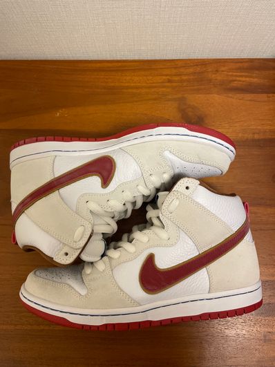 Nike Dunk High Pro "Sail/Team Crimson"