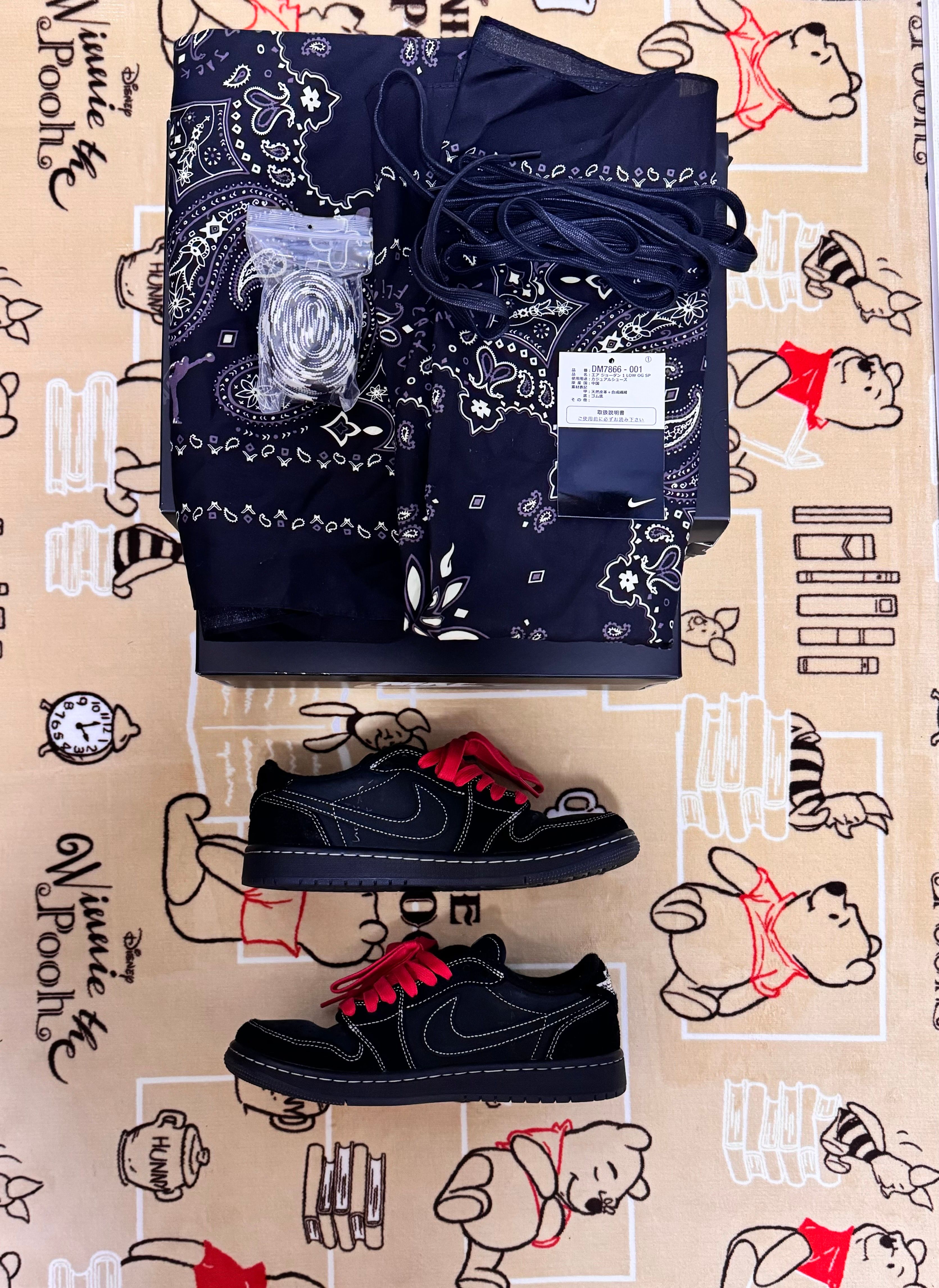 Travis Scott × Nike Air Jordan 1 Low OG SP "Black Phantom"