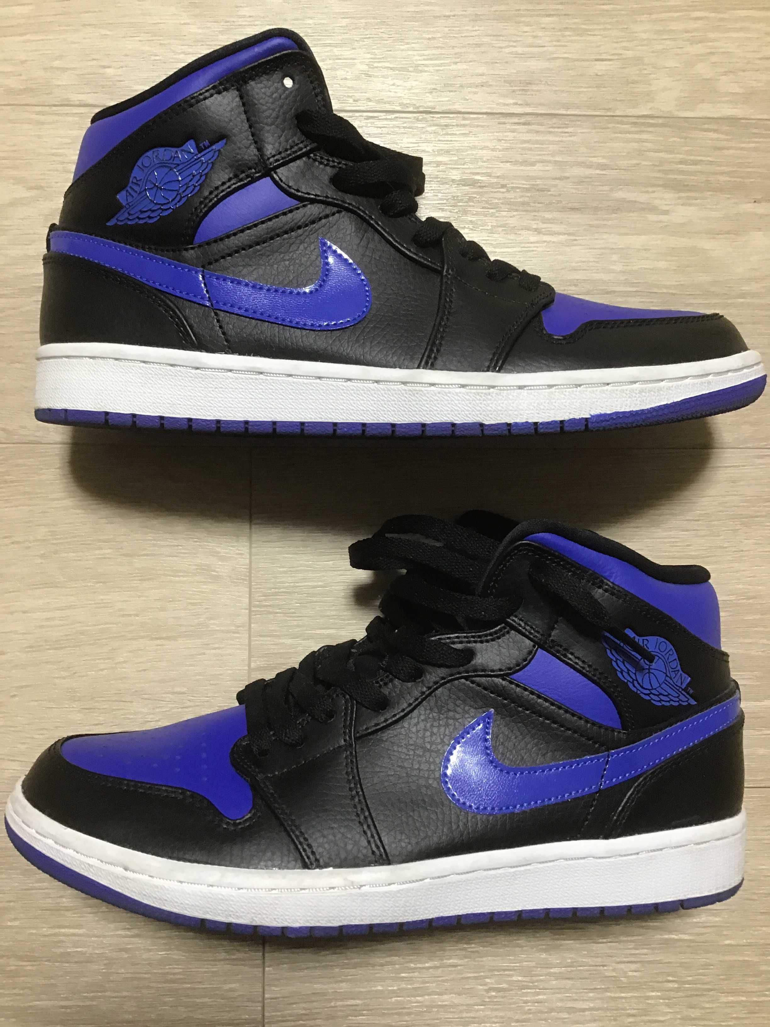 NIKE AIR JORDAN 1 MID "BLACK/BLUE"