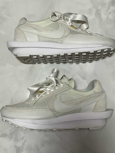 sacai × Nike LDV Waffle "Triple White"