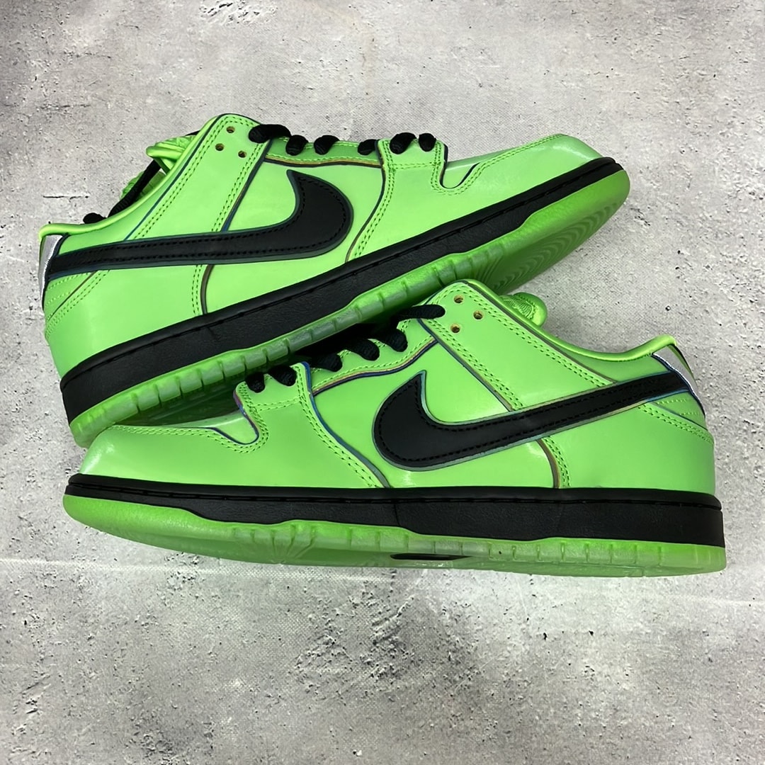 The Powerpuff Girls × Nike SB Dunk Low Pro QS "Buttercup"