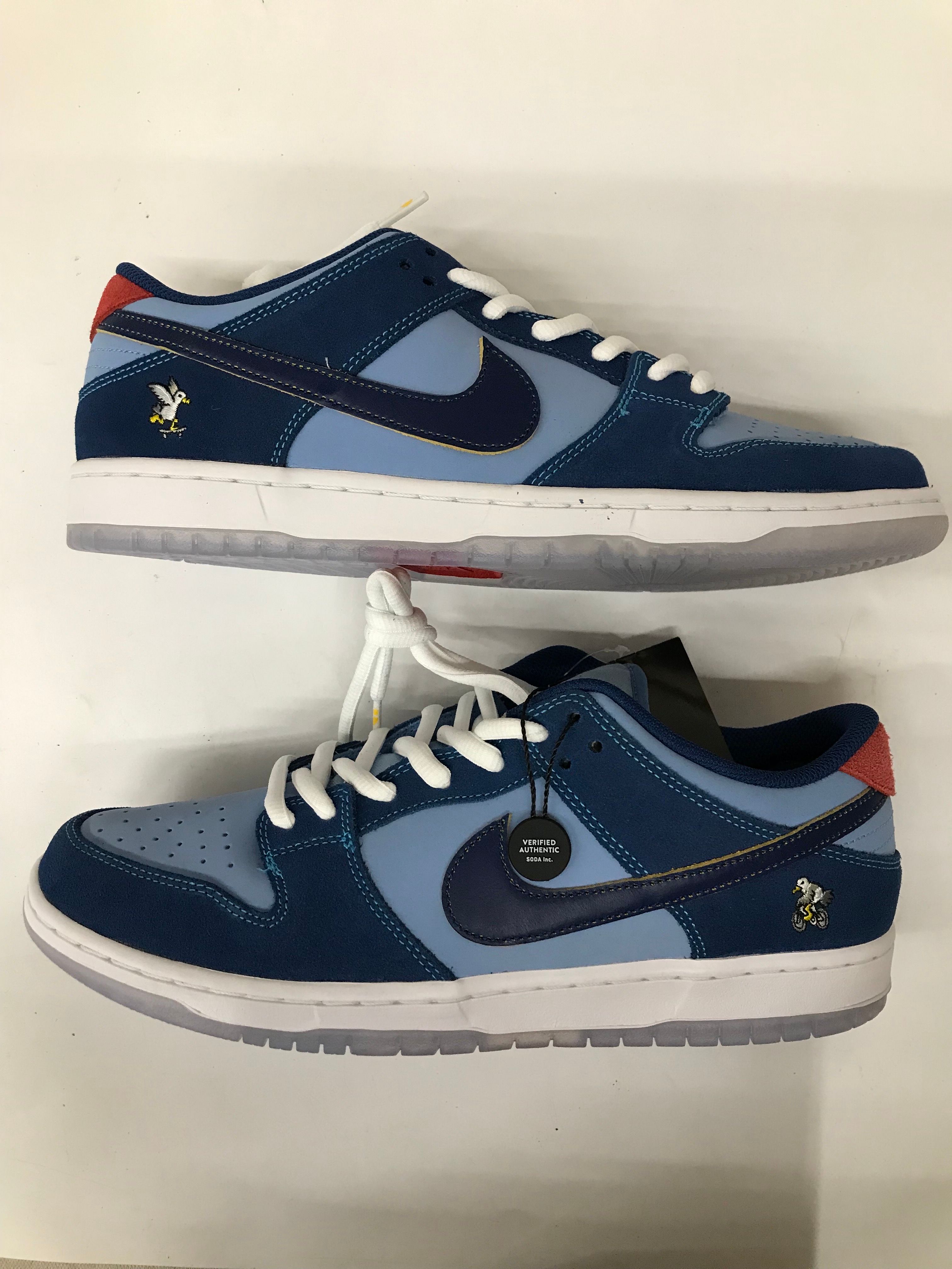 Why So Sad? × Nike SB Dunk Low "Coastal Blue/Speed Yellow-University Red"