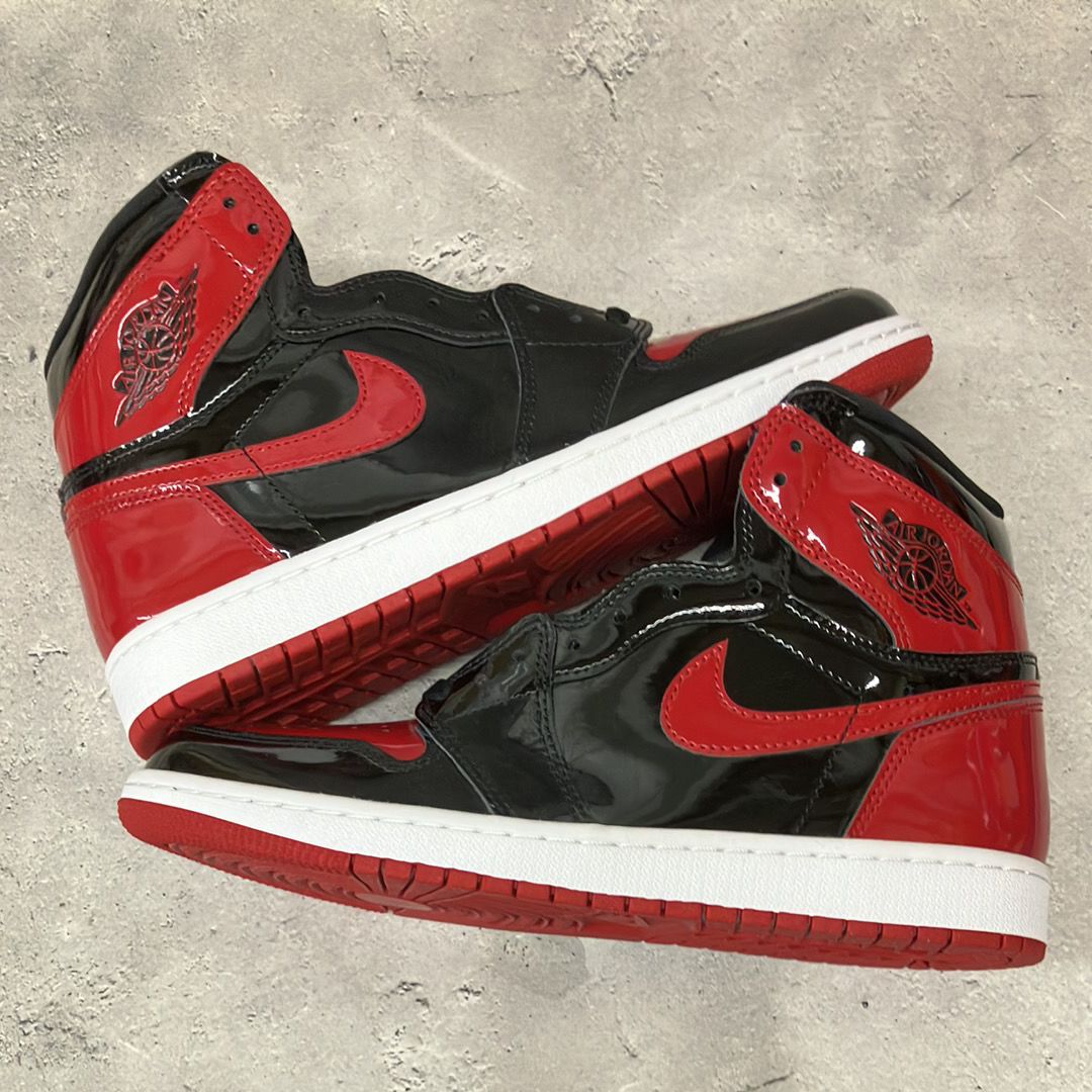 Nike Air Jordan 1 赤黒 パテント ハイカットシューズ 27cm Amazon | [ジョーダン] シューズ Air 1 Retro Hi OG Patent”Bred