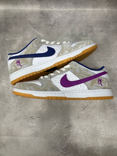 Rayssa Leal × Nike SB Dunk Low PRM "Pure Platinum and Vivid Purple"