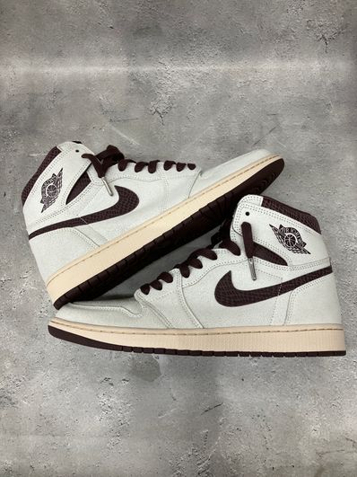 A Ma Maniere × Nike Air Jordan 1 Retro High OG "Sail and Burgundy"