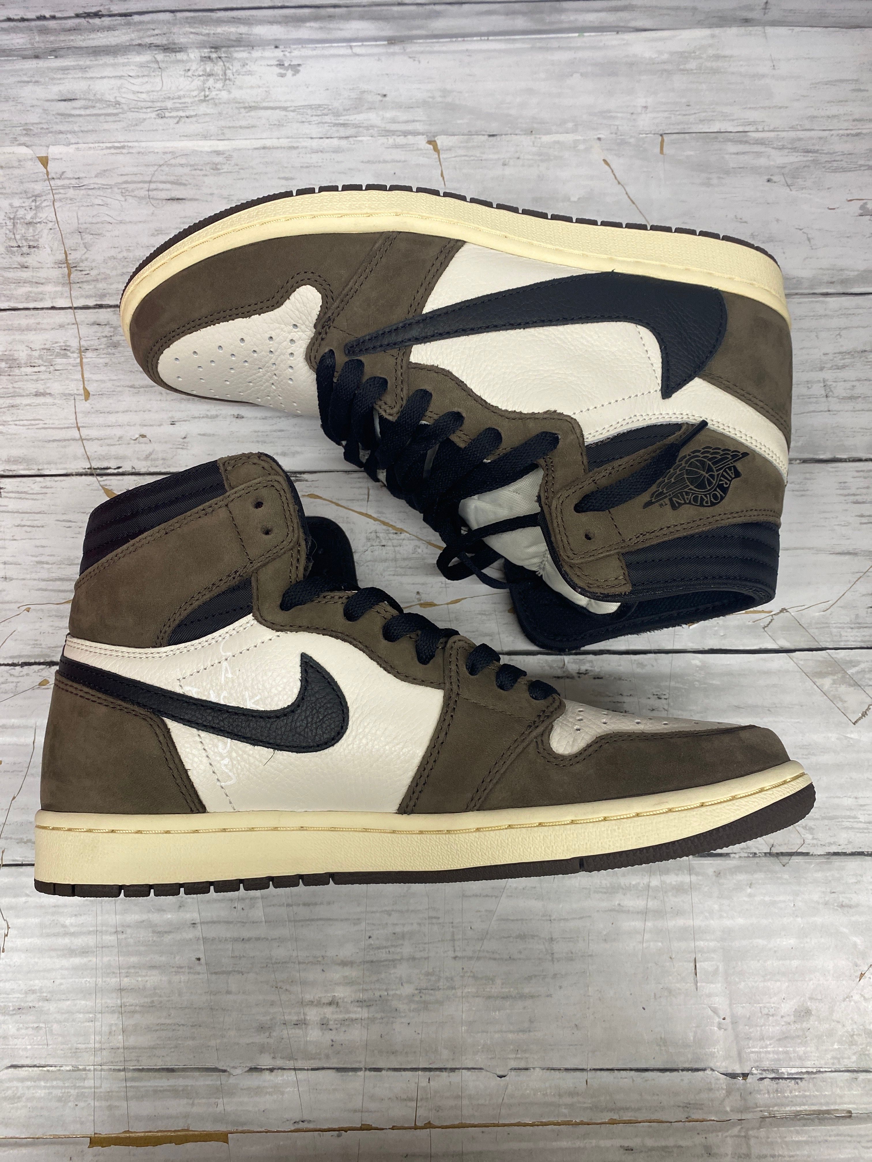 Travis Scott × Nike Air Jordan 1 Retro High OG TS SP "Sail/Dark Mocha"