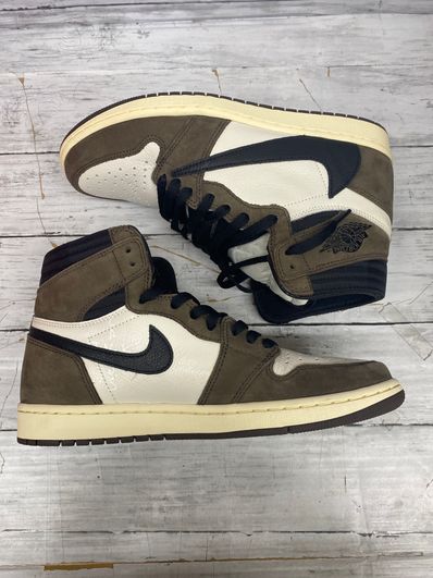 Travis Scott × Nike Air Jordan 1 Retro High OG TS SP "Sail/Dark Mocha"