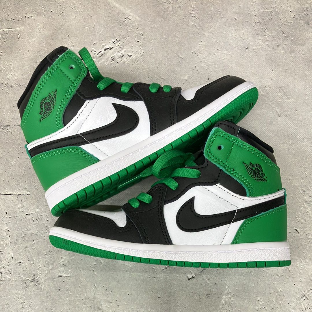 Nike TD Air Jordan 1 Retro High OG "Celtics/Black and Lucky Green" (2023)