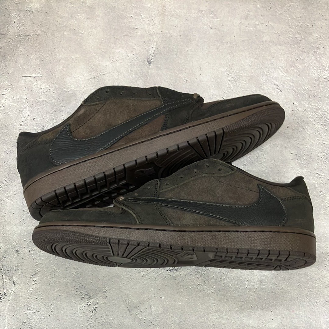 Travis Scott × Nike Air Jordan 1 Low OG SP "Velvet Brown and Dark Mocha"