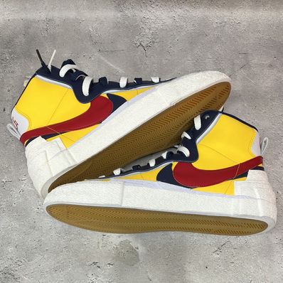 sacai × Nike Blazer Mid "Varsity Maize/Varsity Red"