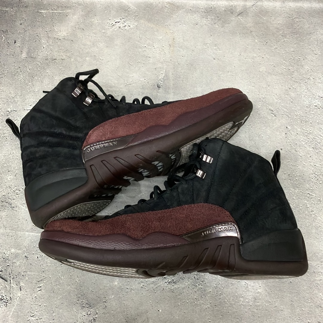 A Ma Maniere × Nike Women's Air Jordan 12 "Black and Burgundy Crush"