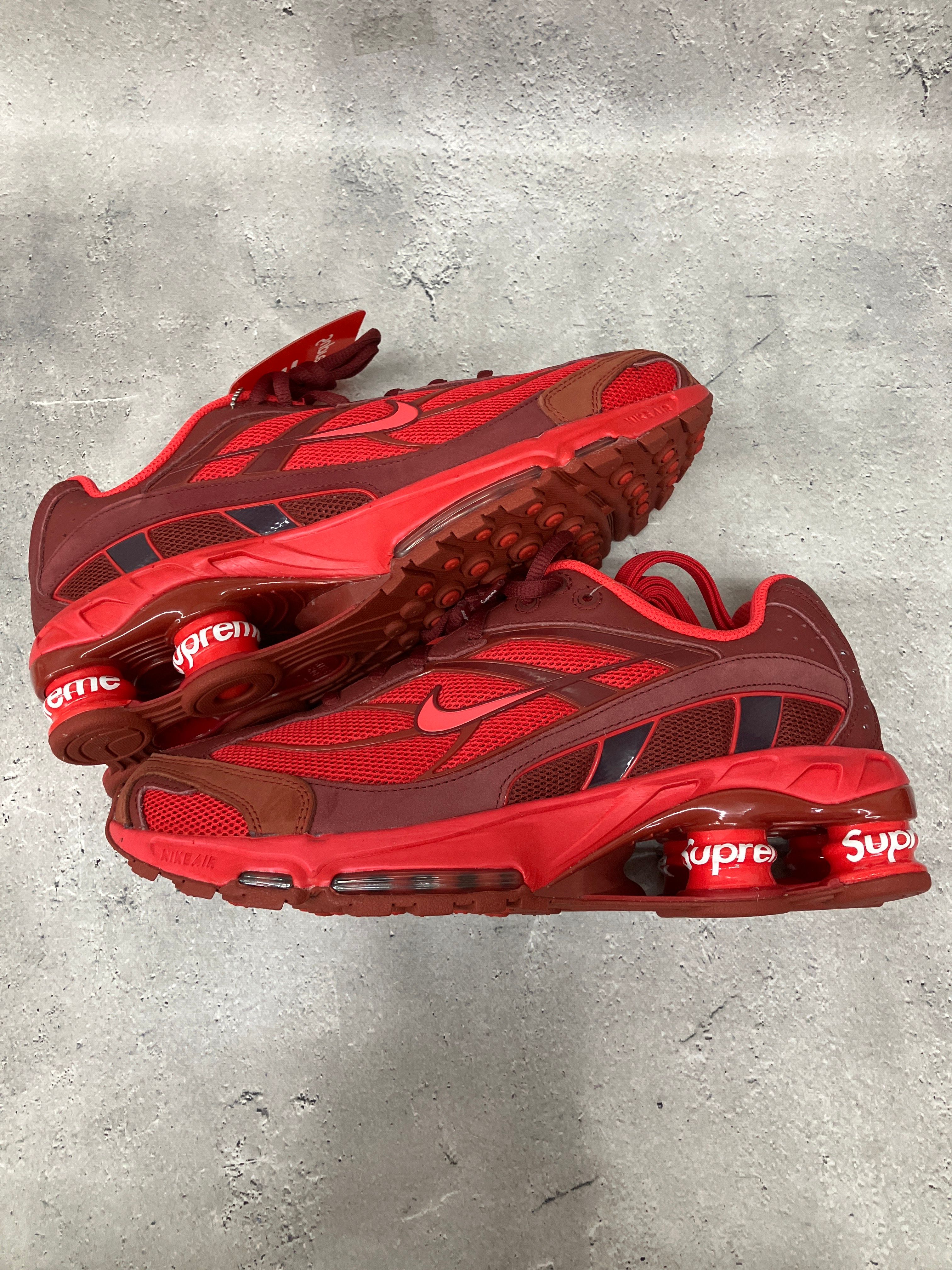 Supreme × Nike Shox Ride 2 "Speed Red/Siren Red-Barn"