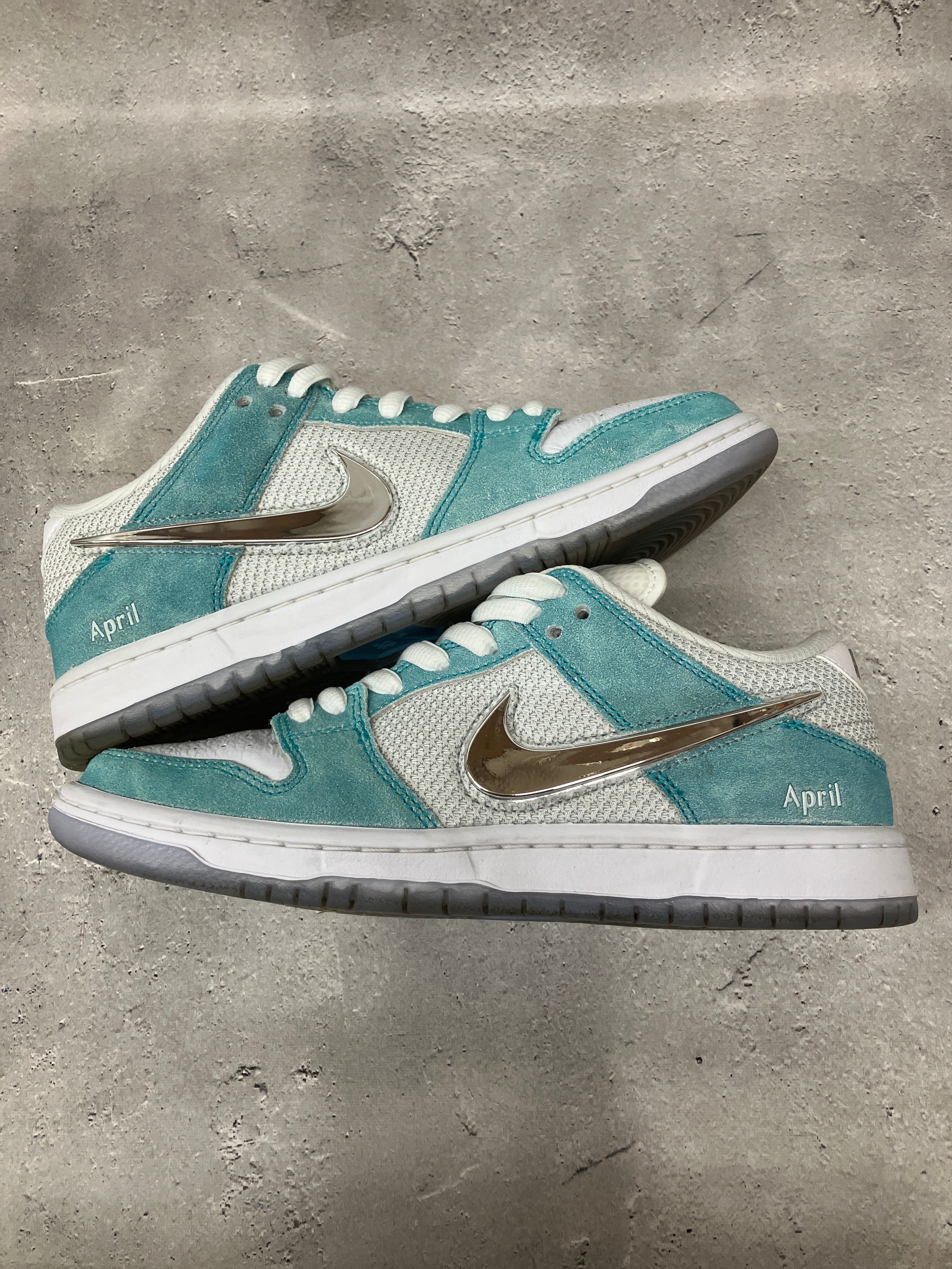 APRIL SKATEBOARDS × Nike SB Dunk Low Pro QS "White and Multi-Color"