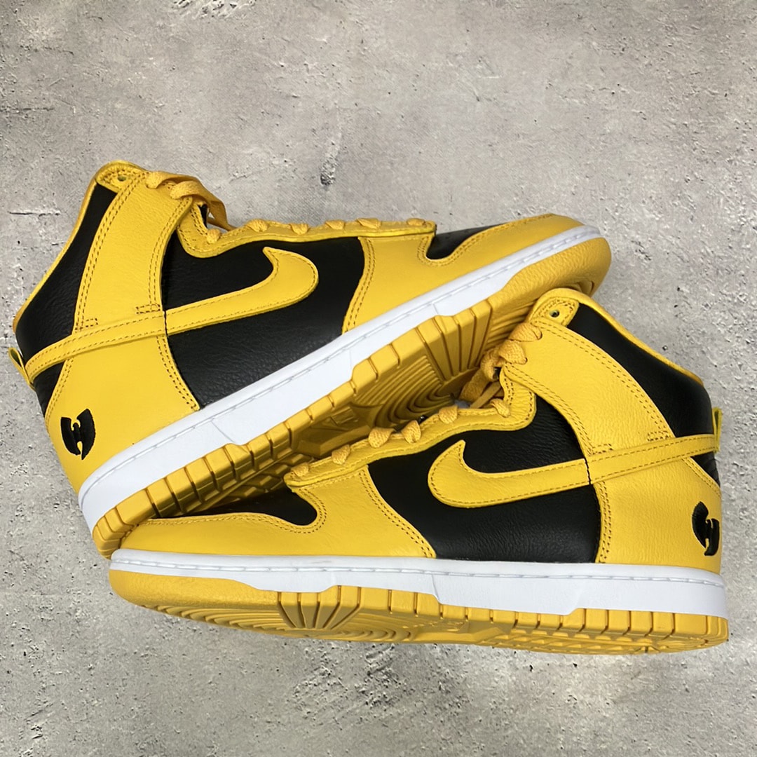 Wu-Tang Clan × Nike Dunk High Retro PRM "Black and Pollen"