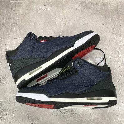 Levi’s × Nike Air Jordan 3 Retro SP "Indigo and Gym Red" (LEVI'S Tab)