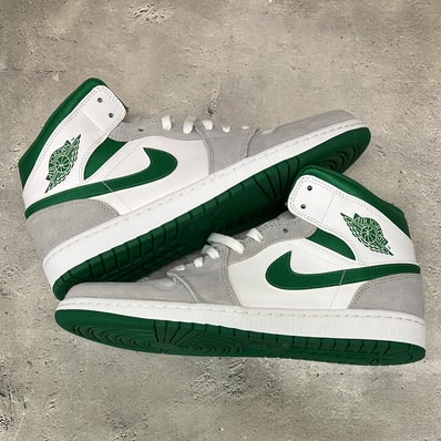 Nike Air Jordan 1 Mid "Green Grey White"