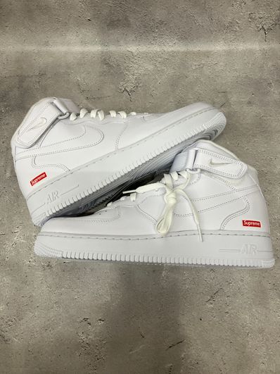 Supreme × Nike Air Force 1 Mid "White" FW24