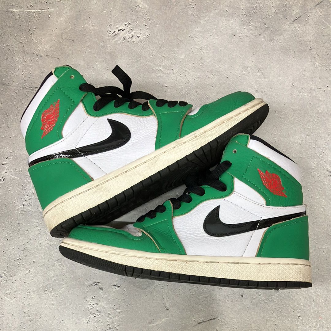 シューズ(女性用) GS25cm Nike Air Jordan 1 Lucky Green precious-place_4557