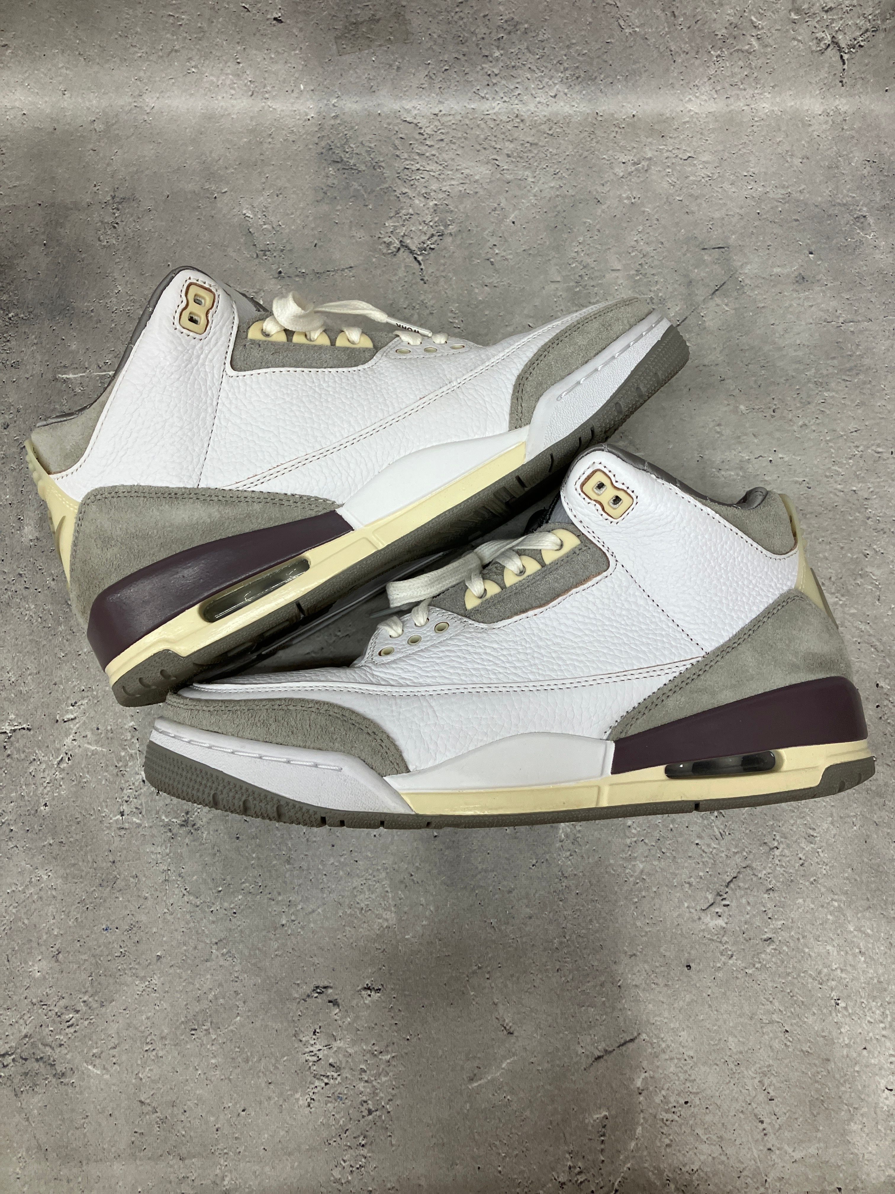 A Ma Maniere × Nike Women's Air Jordan 3 Retro SP "White/Medium Grey Violet Ore"