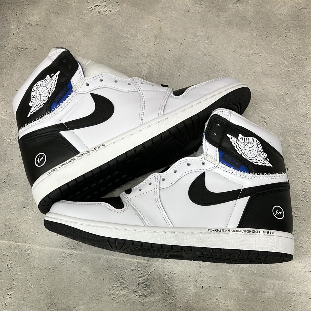 fragment design × UNION × Nike Air Jordan 1 Retro High OG "Black/White"