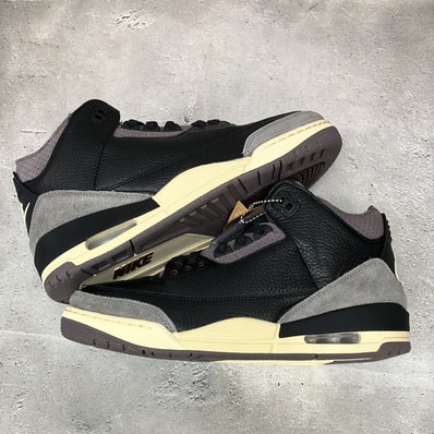 A Ma Maniere × Nike Women's Air Jordan 3 Retro OG SP "Black and Flat Pewter/WYWS"