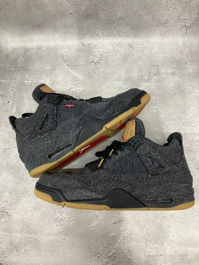 Nike × Levi's Air Jordan 4 "Black Denim" (Tag: LEVIS®)