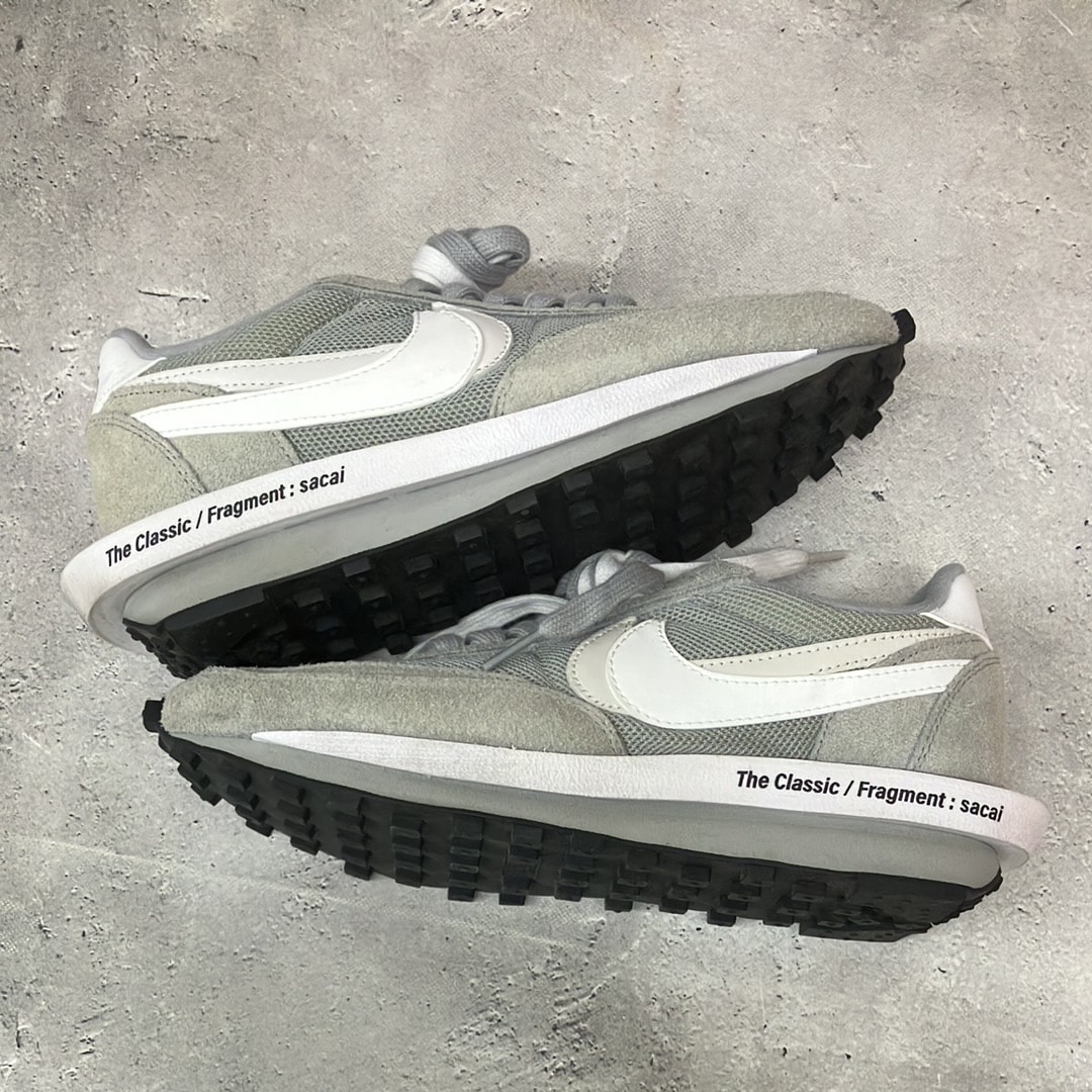 fragment design × sacai × Nike LD Waffle "Light Smoke Grey"