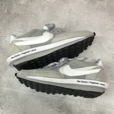 fragment design × sacai × Nike LD Waffle "Light Smoke Grey"