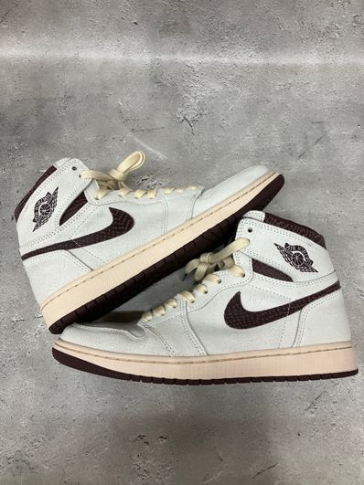 A Ma Maniere × Nike Air Jordan 1 Retro High OG "Sail and Burgundy"