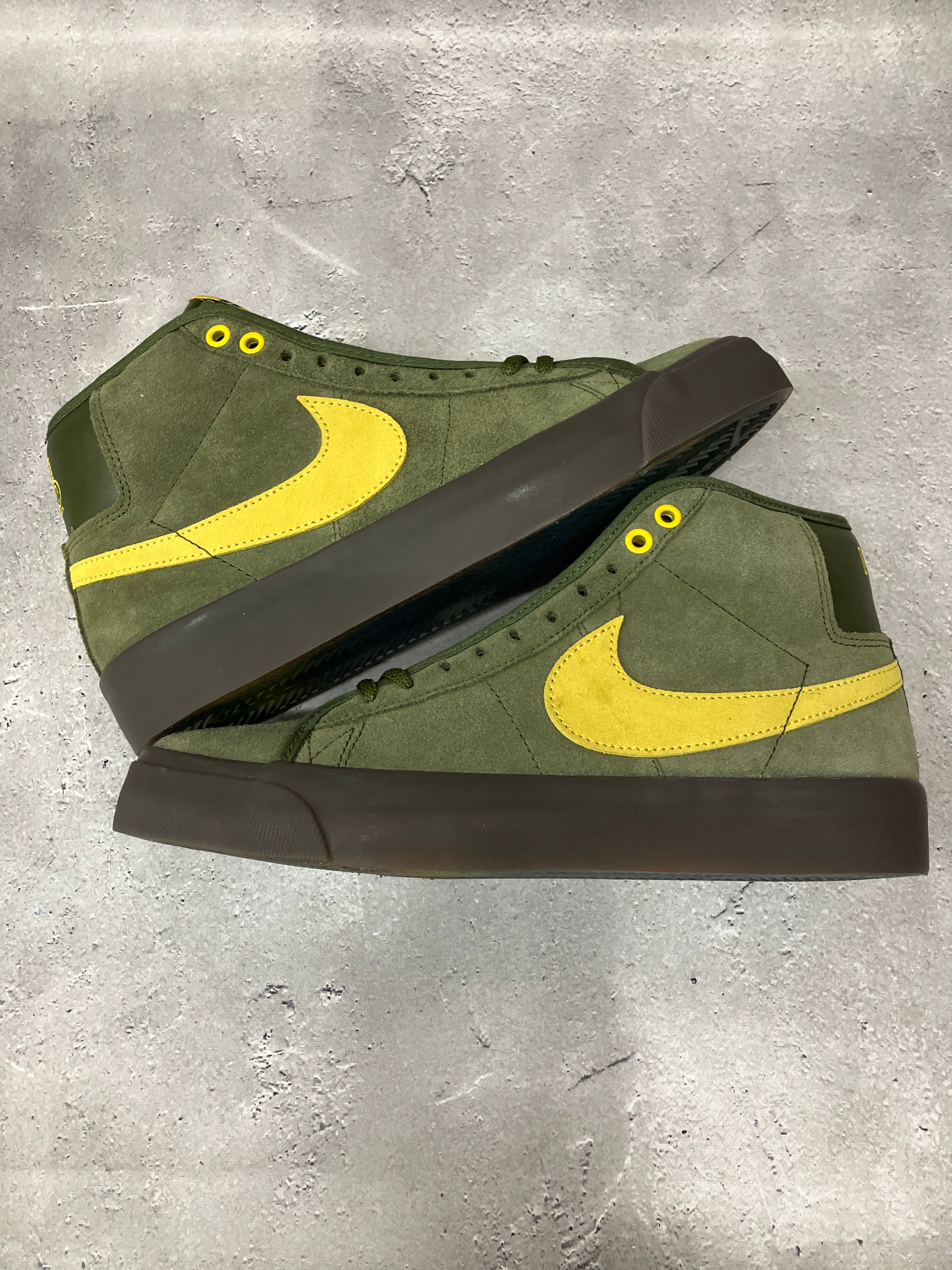 ANTIHERO × Nike SB Zoom Blazer Mid QS "Rough Green/Amarillo"