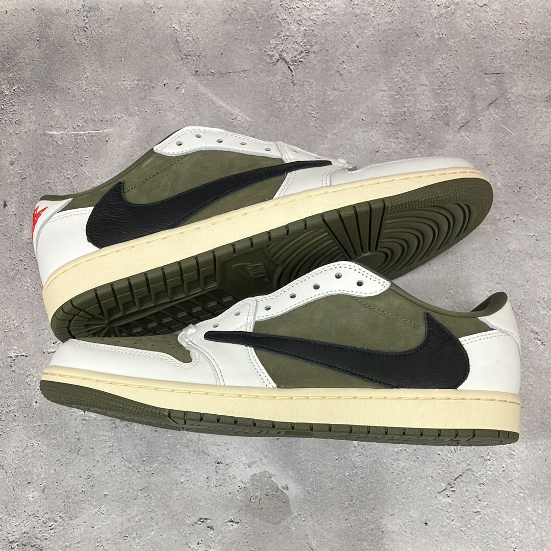 Travis Scott × Nike Air Jordan 1 Low OG SP "Reverse Olive"